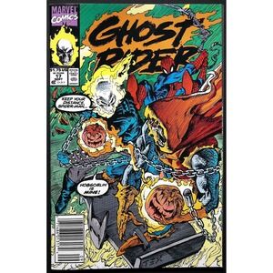 Ghost Rider 17 Newsstand Marvel Comics 1991 Spider Man Hobgoblin Texeira VF+‎